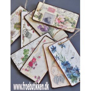 Hngemrke. Metal. Blomstermotiv. 