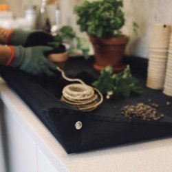 Arbejdsbakke. Sort. Sammenklappelig