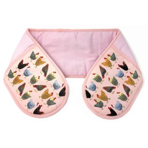 Grillhandske. Hns p lyserd baggrund