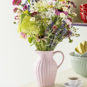 Vase / Kande. English rose. Stent�j. 1,7 liter.