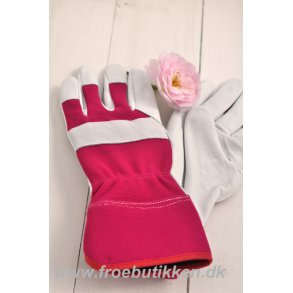 Havehandsker. Pink. Str. 8