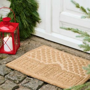 Drmtte. Prgning med peberkagehus.