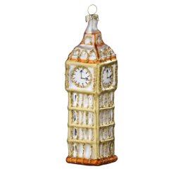 Julekugle. Glas. Big Ben Tower