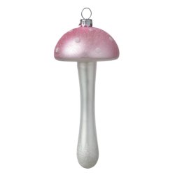 Julekugle. Glas. Paddehat. Lyserd 