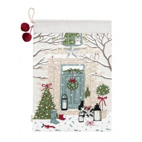 Julesk med julemotiv.