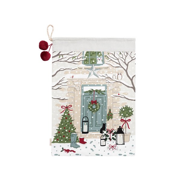 Julesk med julemotiv.