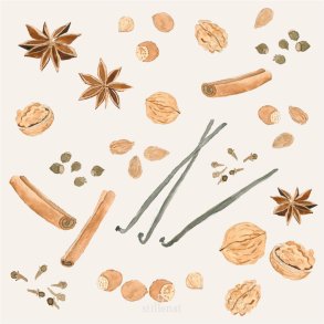 Servietter. Julekrydderier. 20 stk.