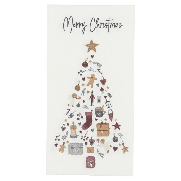 Servietter. Merry Christmas.