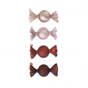 Juleslik. Glas. 4 stk