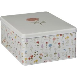 Kasse med l�g. Blomstermotiv. Ib Laursen