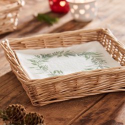 Servietkurv. H�ndlavet pileflet