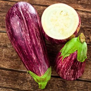 Aubergine fr�. Listada de Gandia. Solanum melongena. Ca. 130 Fr�.