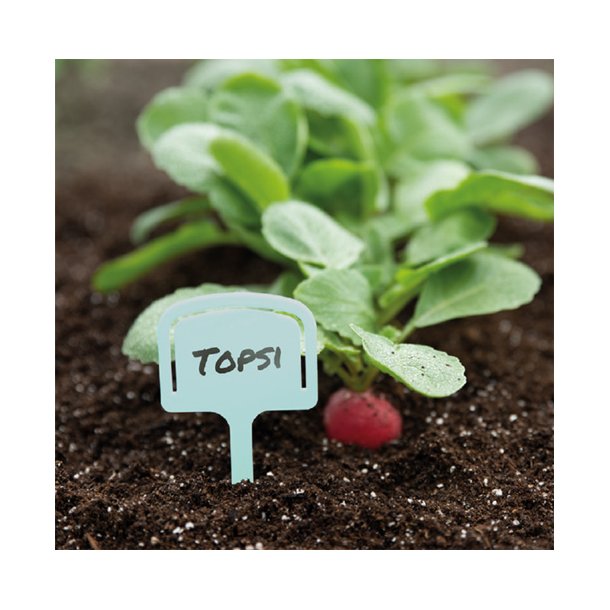 Planteskilte. Hvid. Til skrift og fr�pose. 10 stk