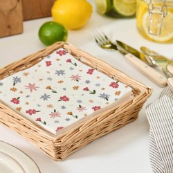 Servietkurv. H�ndlavet pileflet