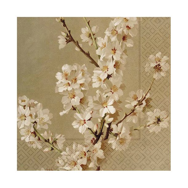 Servietter. mandelblomster