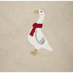 Servietter af stof med julegs.