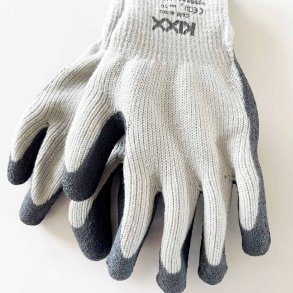 Handsker. Vinter. Med latex overtr�k. Str. 10