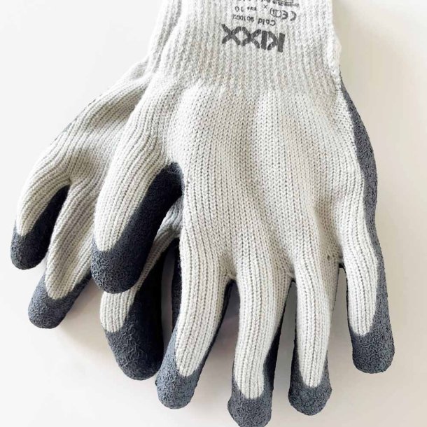 Handsker. Vinter. Med latex overtr�k. Str. 10